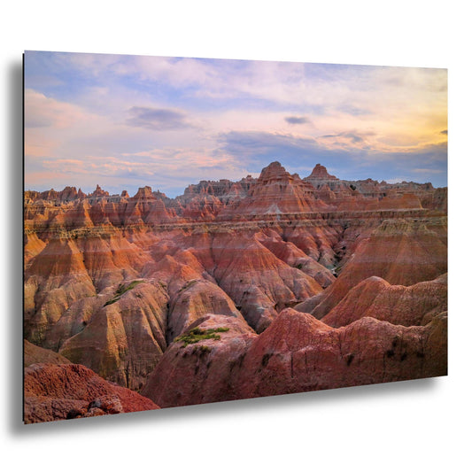Badlands National Park Majestic Rock Formations, Photography Print, South Dakota Landscape, Sunset Décor