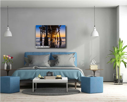 San Clemente Pier Sunset Print: California Seascape Wall Art