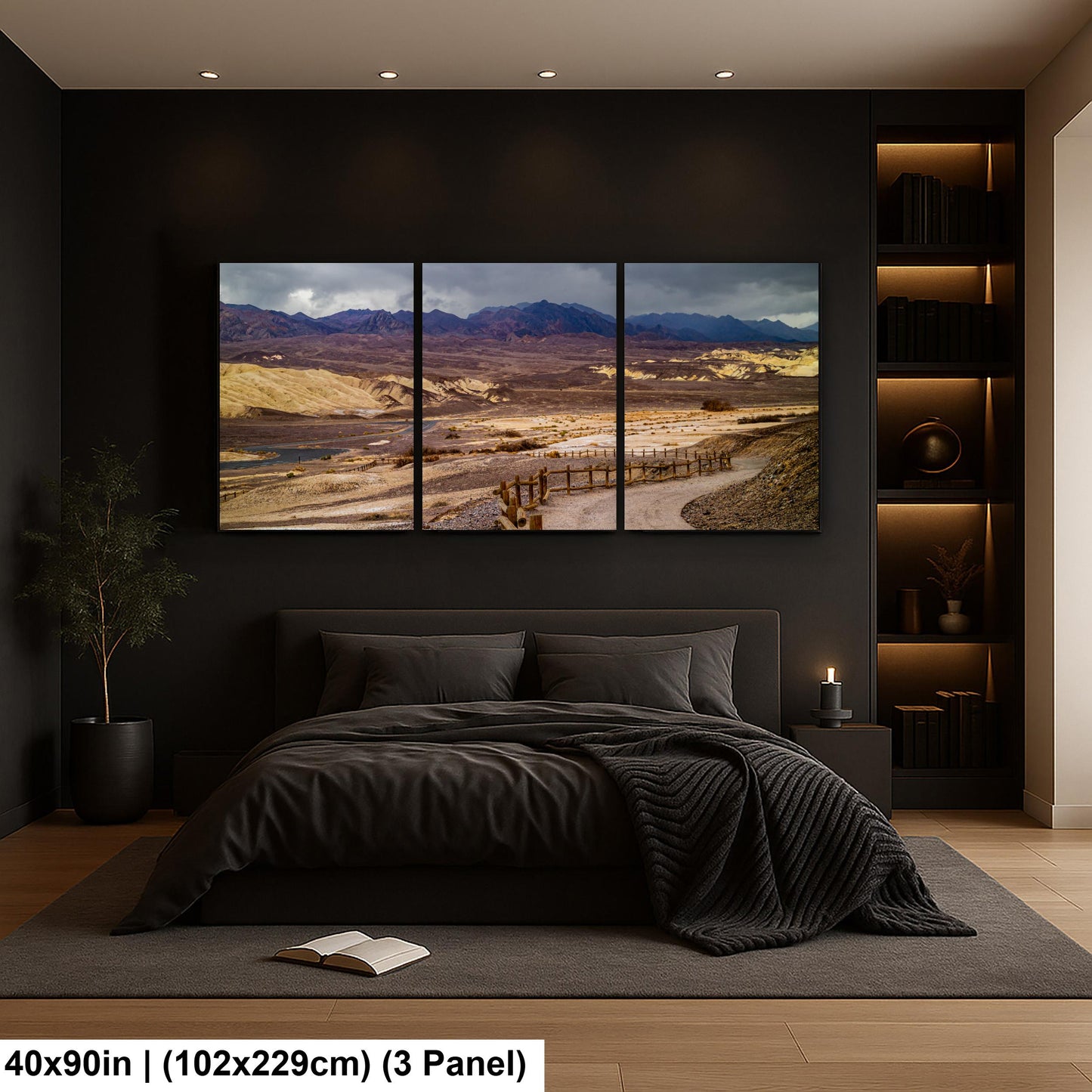 Storm Clouds over Death Valley National Park California Photography Print, Desert Landscape Wall Art