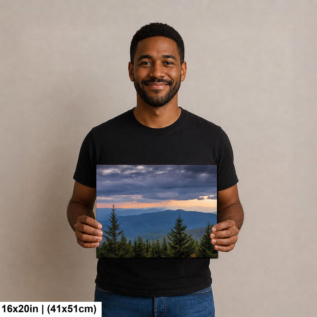 Storm Break: Mountain View Great Smoky Mountains Tennessee Photo Wall Art