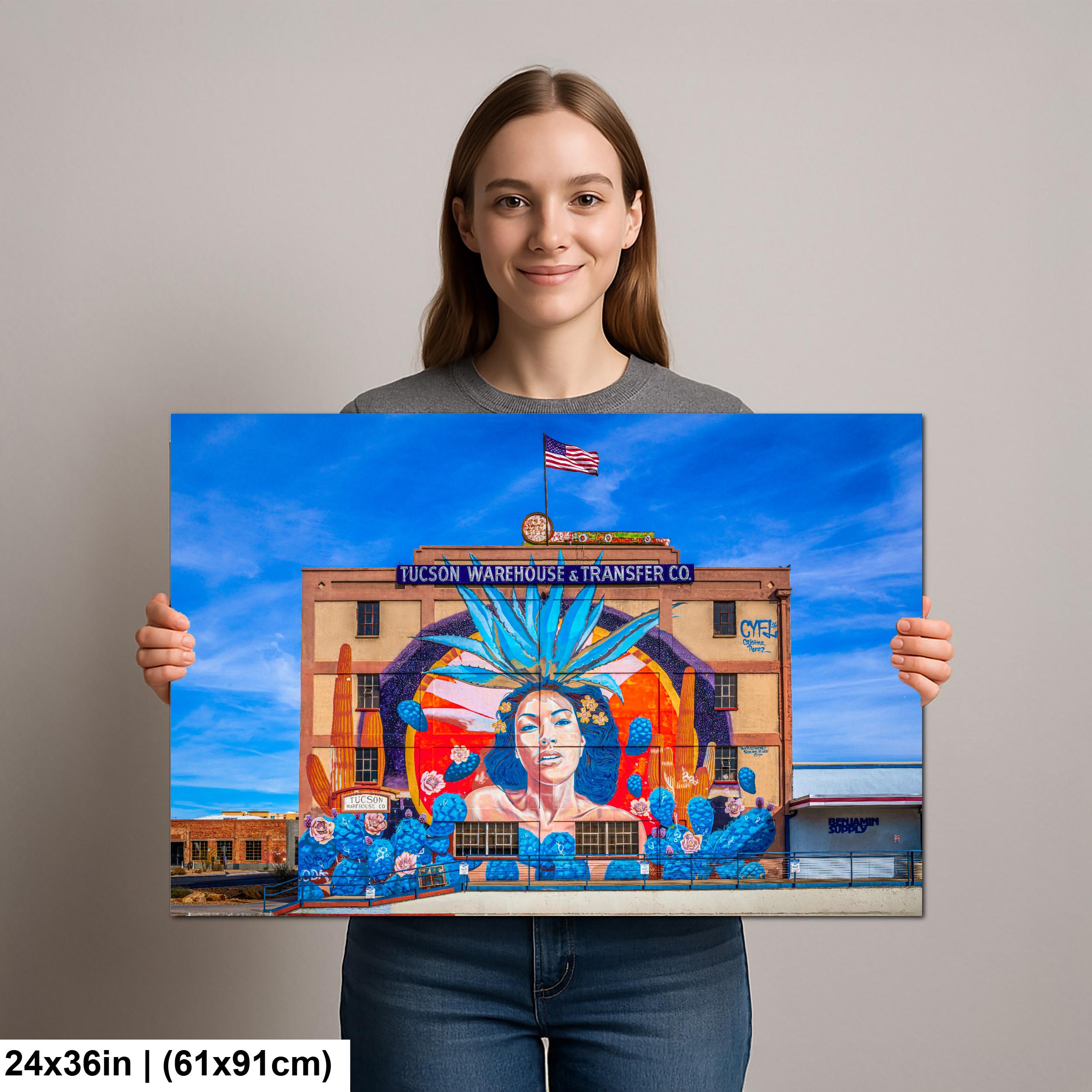 Tucson Mural Warehouse and Transfer Co Arizona Urban Photography Wall Art Decor