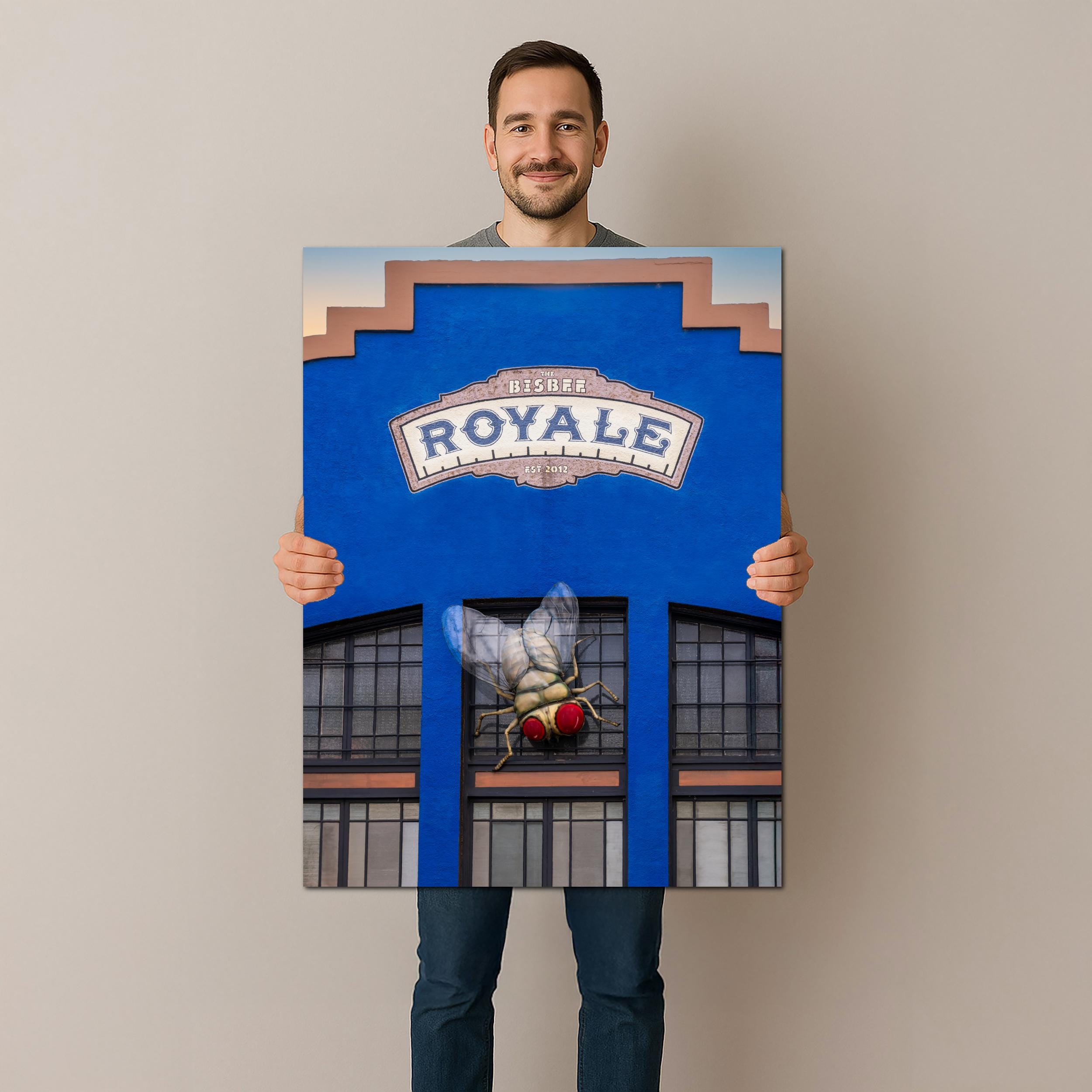 Bisbee Royale Theater Fly Sculpture Colorful Arizona Landmark Photography Wall Art
