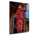 Sunlit Chile Ristra on Rustic Porch, Tombstone Arizona, Photography Wall Art
