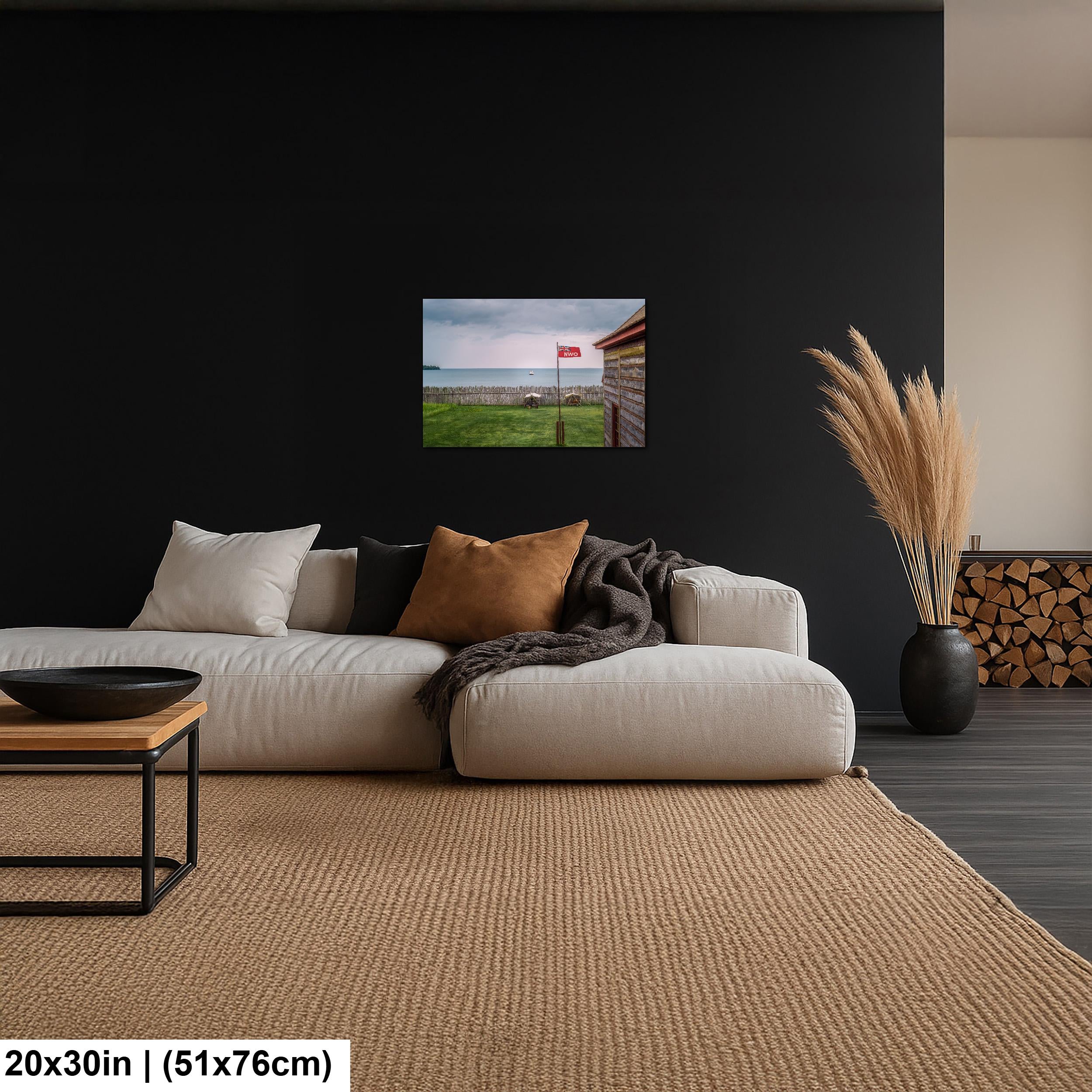 Grand Portage Fort Lake Superior View, Historic Minnesota Trading Post, Nautical Wall Art Photography Print