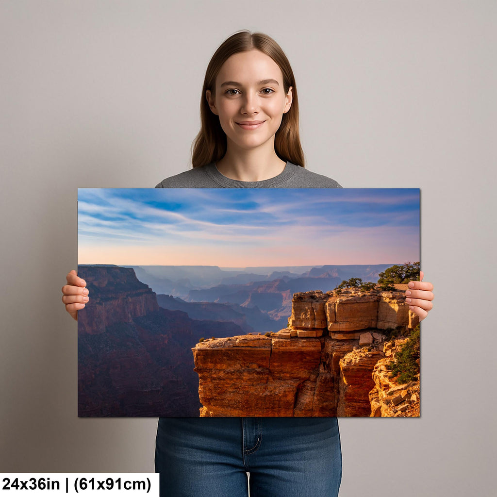 Grand Canyon Sunset Photography Wall Art, North Rim Canyon Overlook