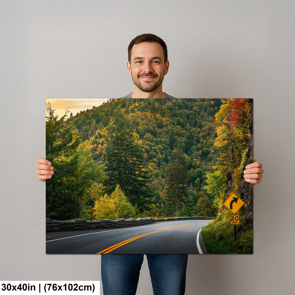 Mountain Curve: Great Smoky Mountains NP Tennessee Photography Wall Art