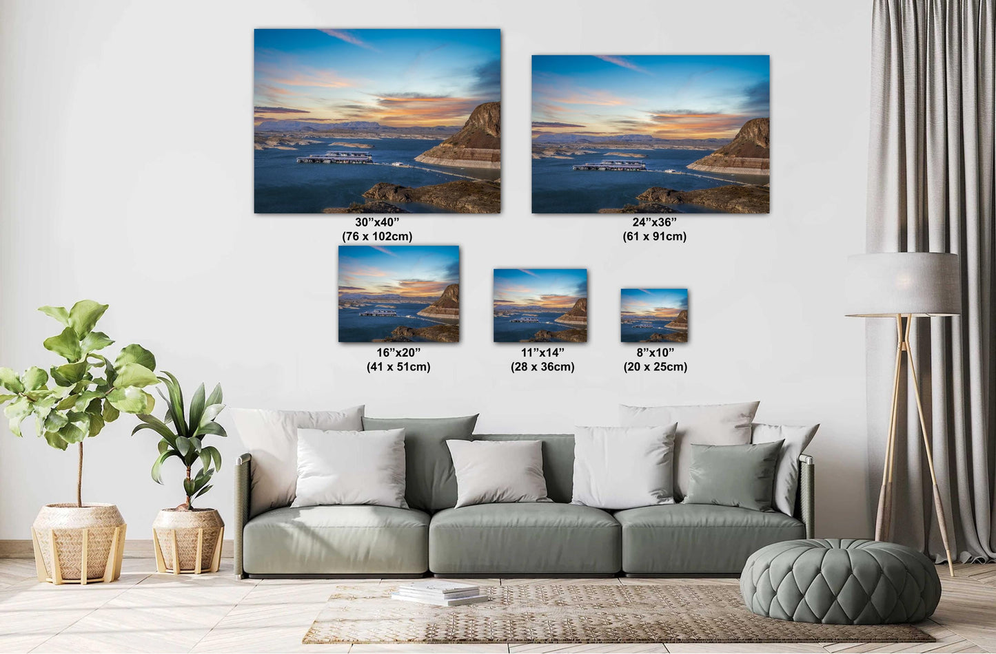 Elephant Butte Lake: State Park Wall Art Print New Mexico Reservoir Landscape Photography Canvas/Metal/Aluminum/Acrylic