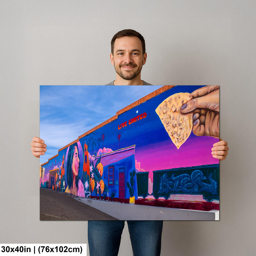 Tucson Mural - Live United Community Mural, Photography Print Wall Art
