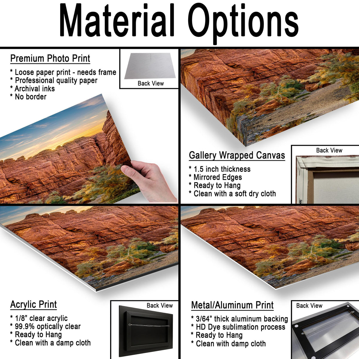 Towering Cliffs: Ladder Canyon Mecca Hills California Desert Photo Wall Art