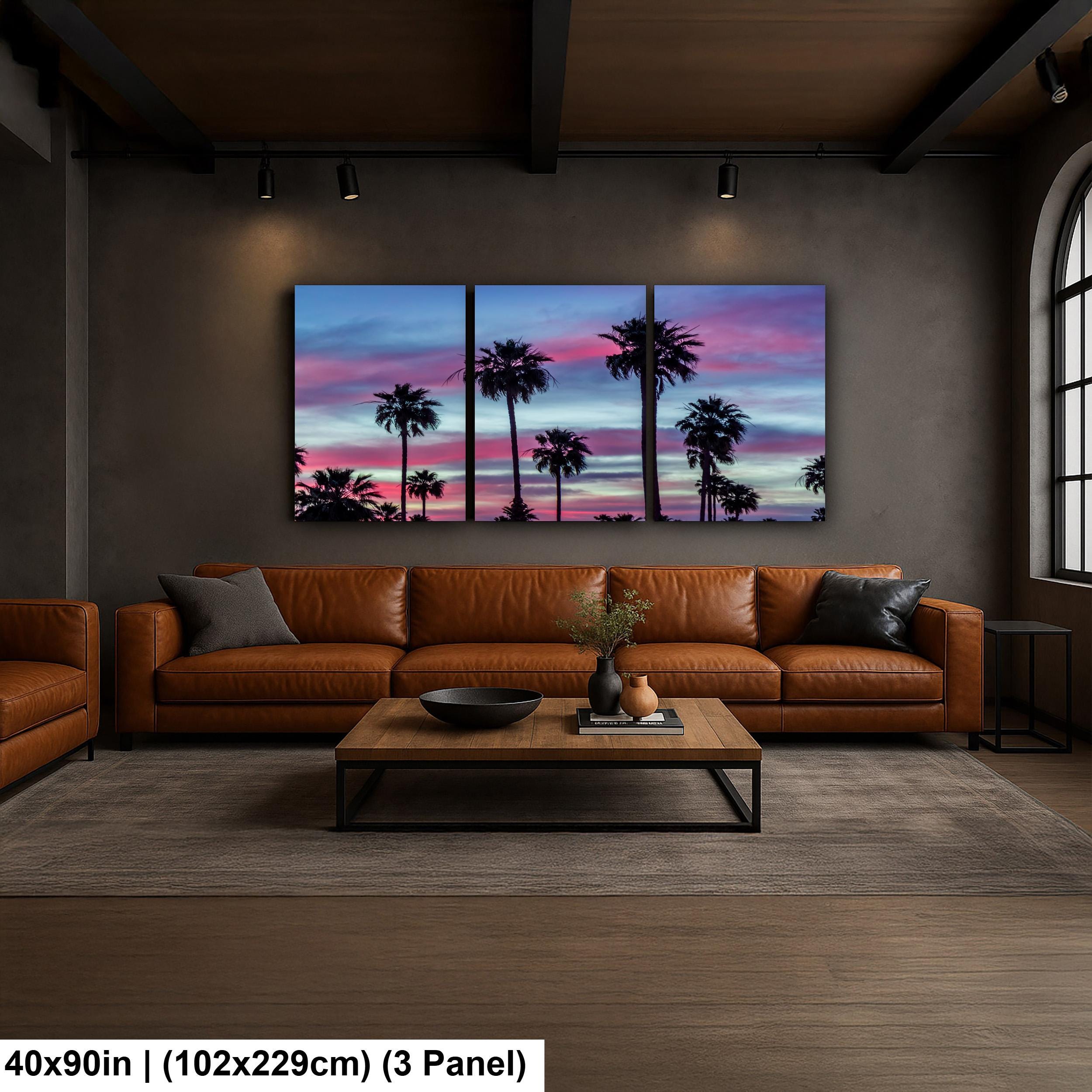 Palm Trees at Sunset, Apache Junction Arizona Photography Wall Art