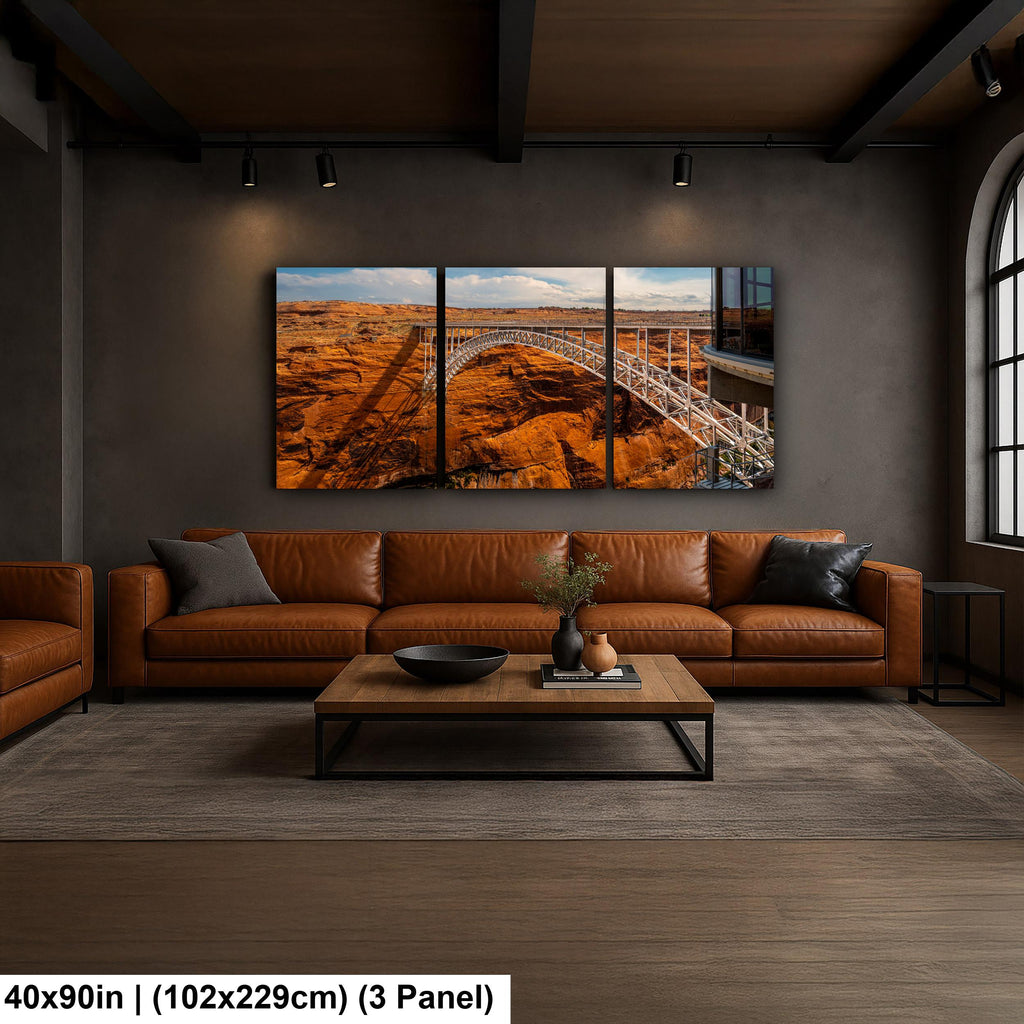 Glen Canyon Dam Bridge Over Colorado River Page Arizona Photography Print, Southwest Wall Art