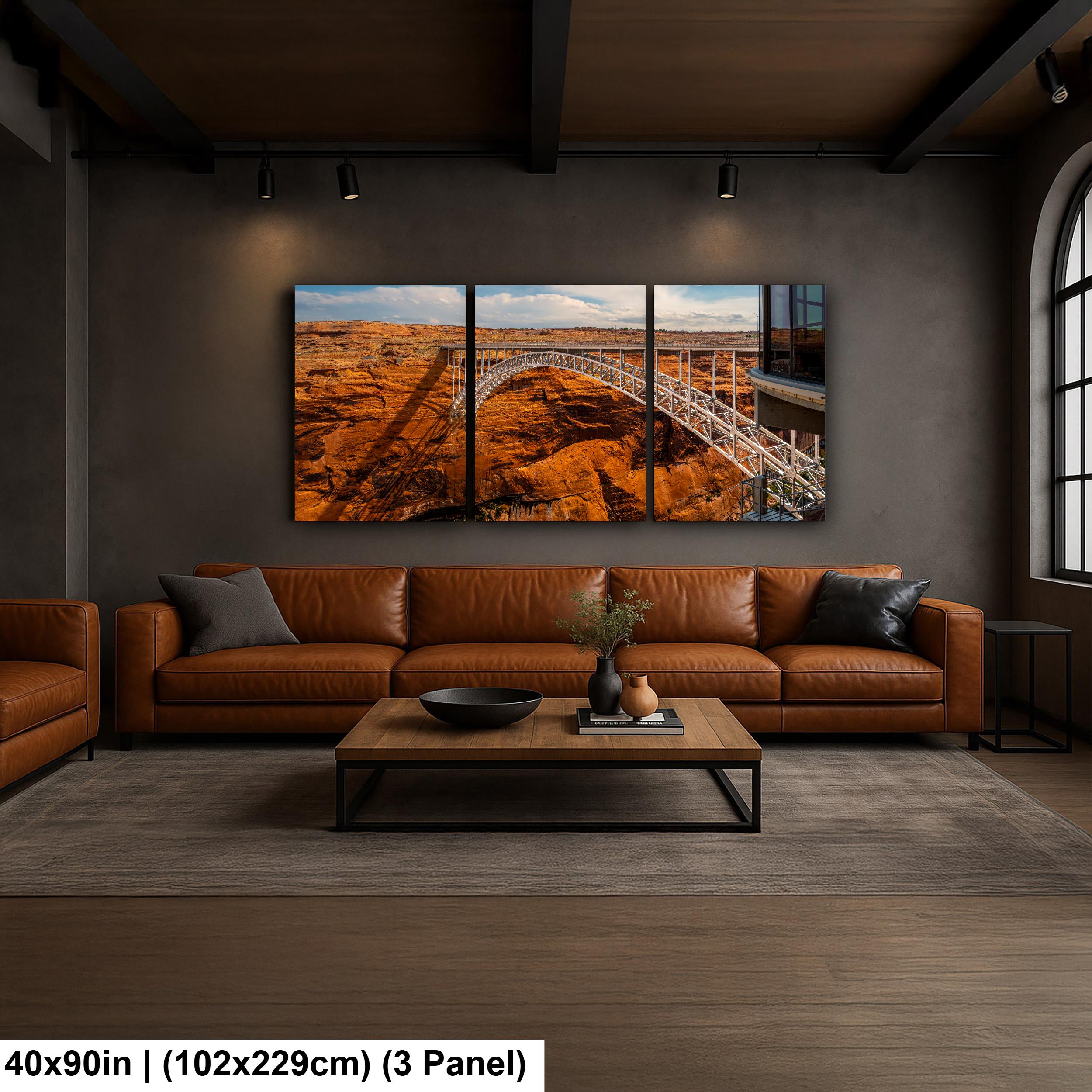 Glen Canyon Dam Bridge Over Colorado River Page Arizona Photography Print, Southwest Wall Art