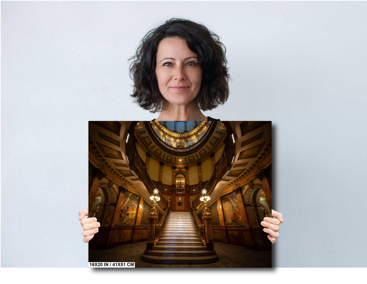 Colorado Capitol Rotunda: Denver State Capital State Print Wall Art Denver, Colorado State Capitol Aluminum/Acrylic/Metal/Canvas