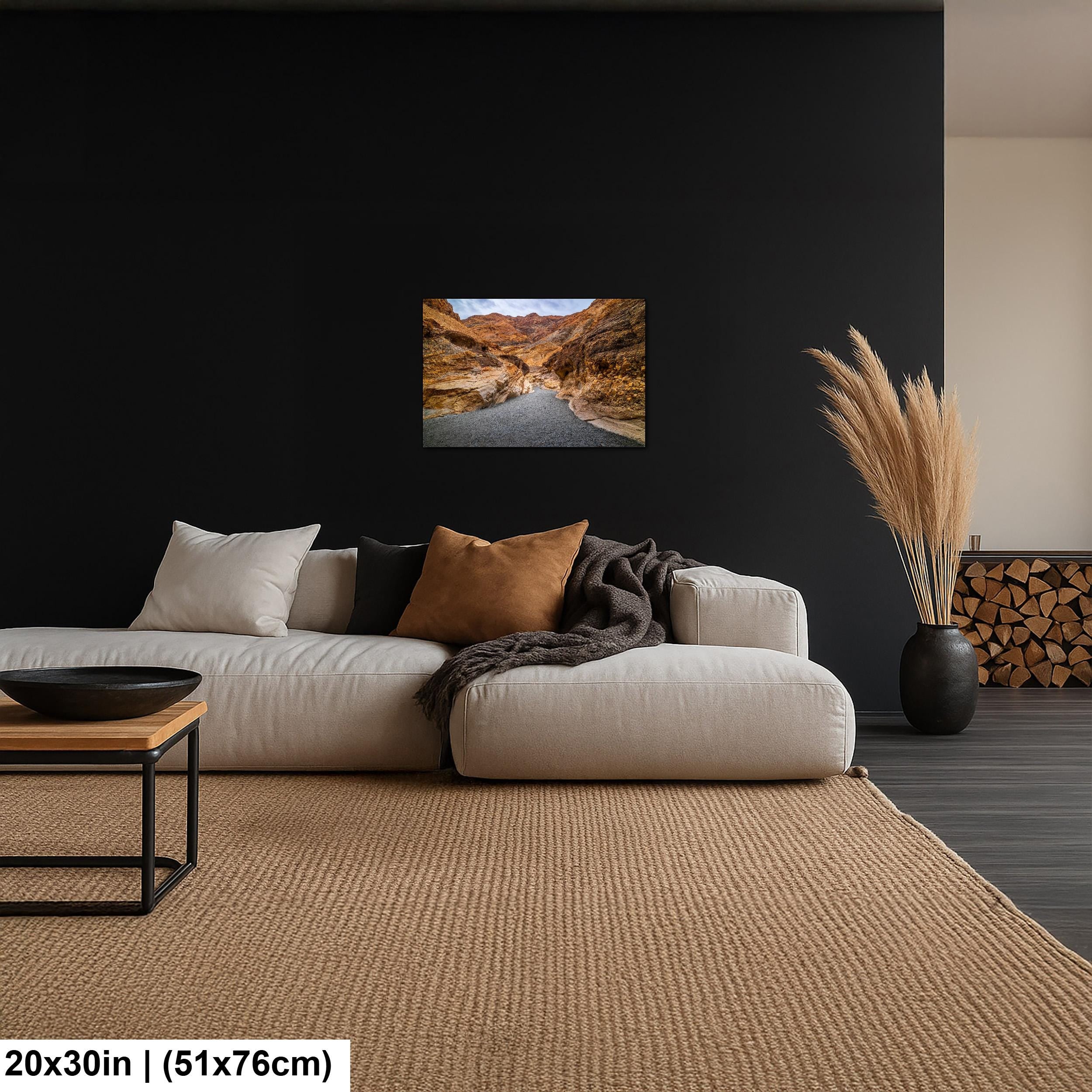 Golden Canyon Trail Death Valley Photography Print, California Desert Landscape Wall Art, Southwest Geology Decor