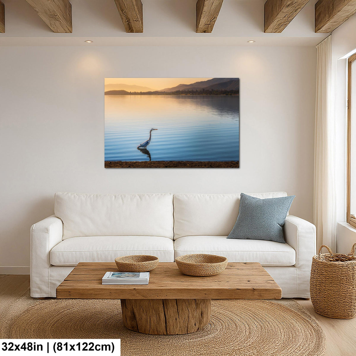 Lakeside Heron: Lake Elsinore California Wildlife Photography Wall Art