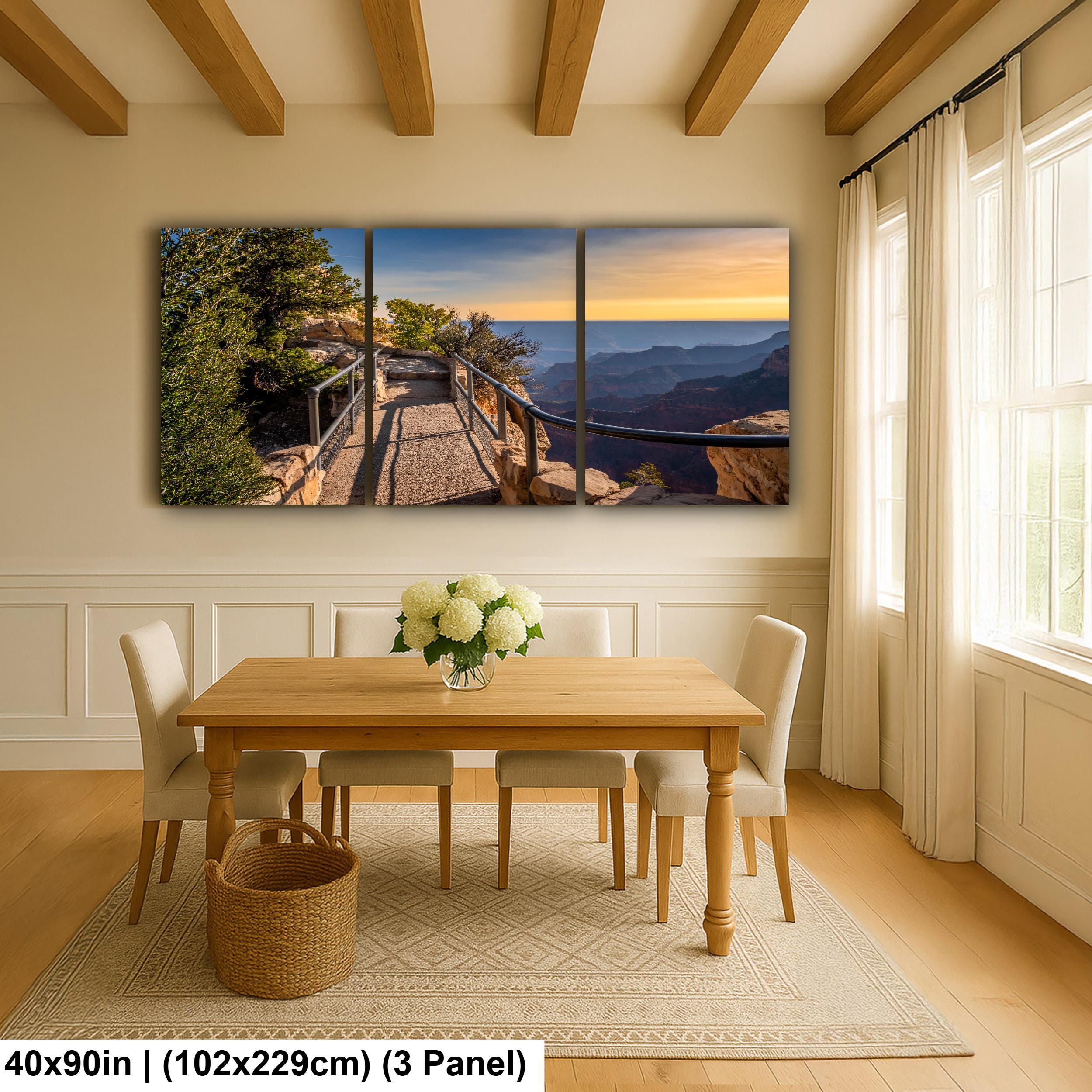 Grand Canyon North Rim Trail Overlook Sunset Arizona Photography Wall Art