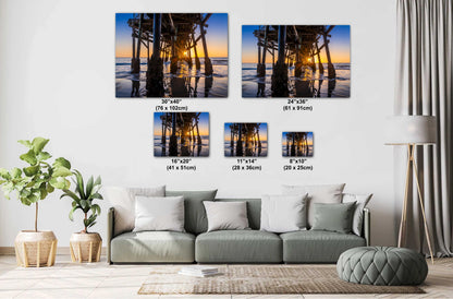 San Clemente Pier Sunset Print: California Seascape Wall Art