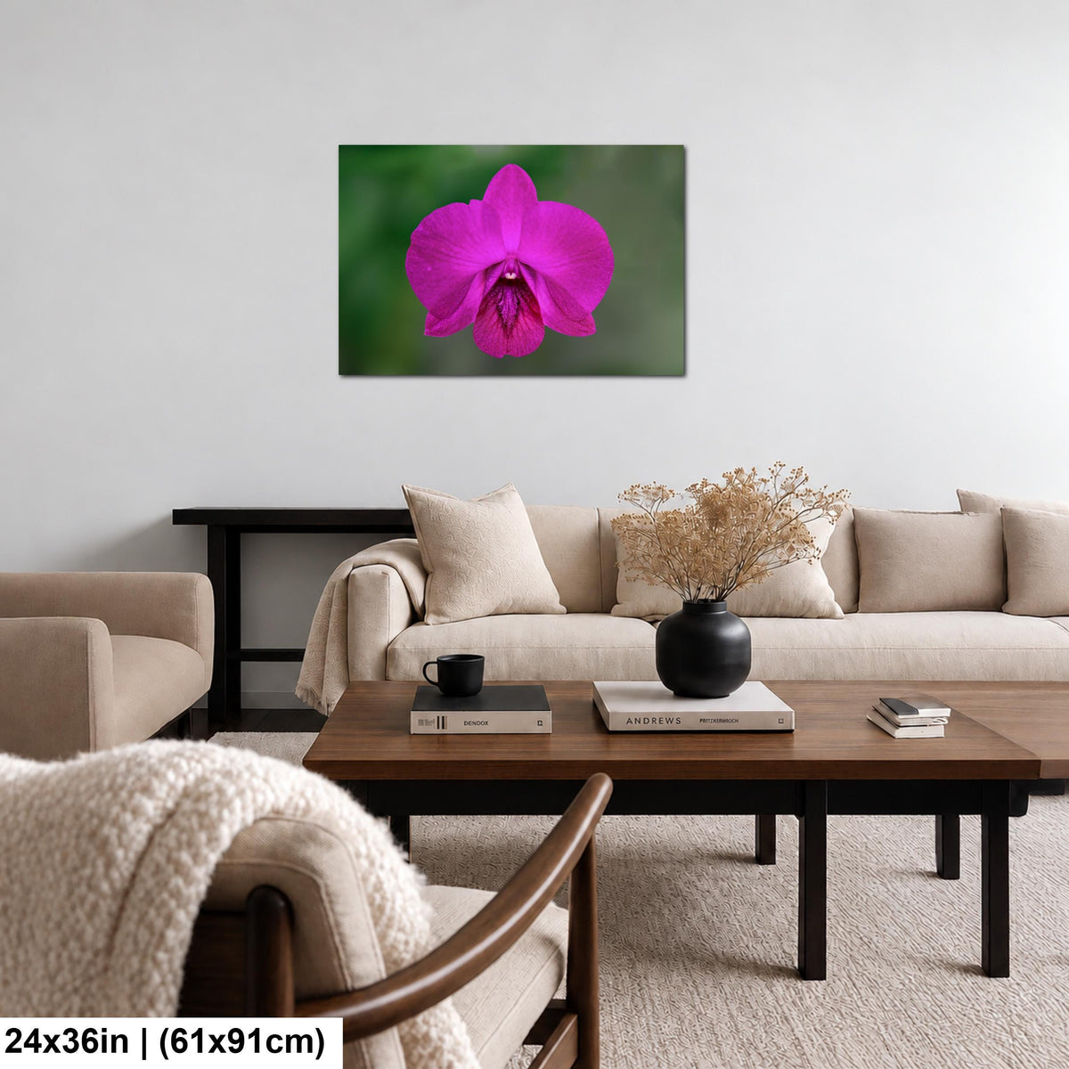 Violet Beauty: Purple Orchid Flower Botanical Floral Photography Wall Art