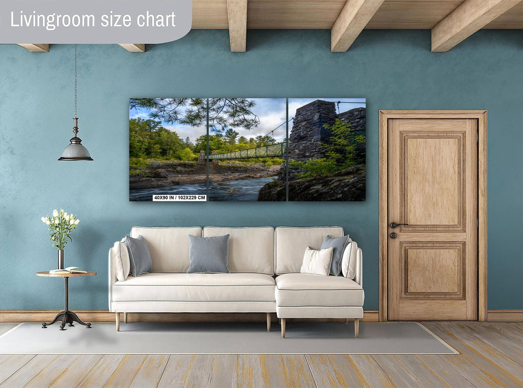Swinging Bridge: Jay Cooke State Park, Minnesota Photography Wall Art