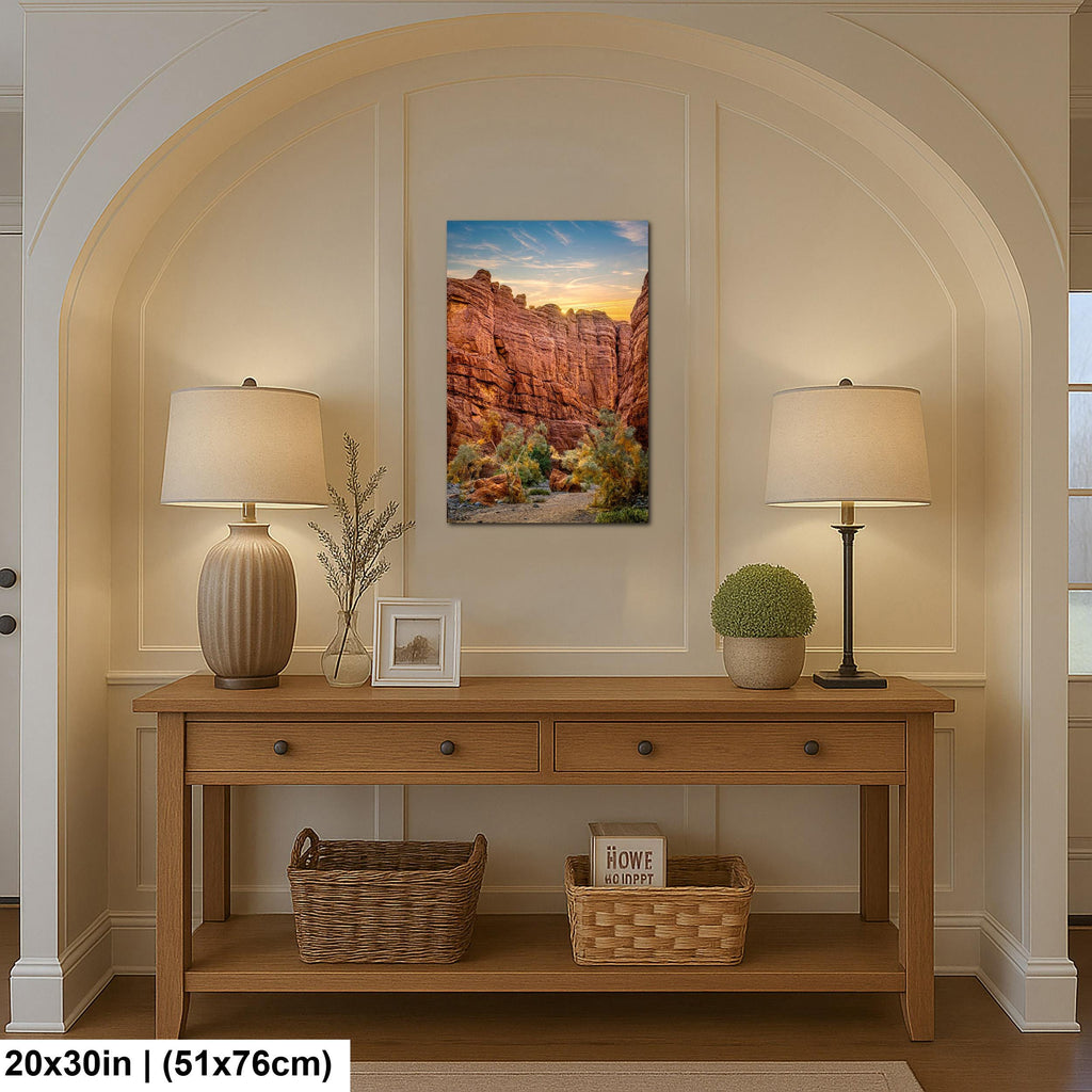 Towering Cliffs: Ladder Canyon Mecca Hills California Desert Photo Wall Art
