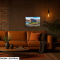 Colorado River at Parker Arizona Photography Print, Quartzsite Desert Landscape, Arizona Flag, Mountain Lake Wall Art