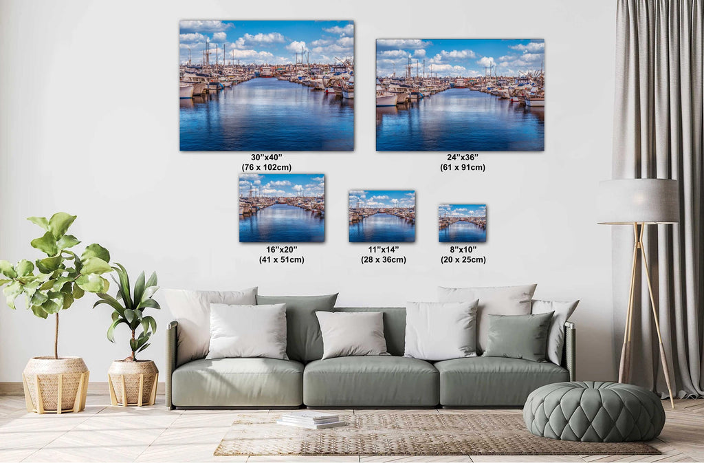 Seattle Fishermen's Terminal Art: Nautical Marina Print Wall Decor