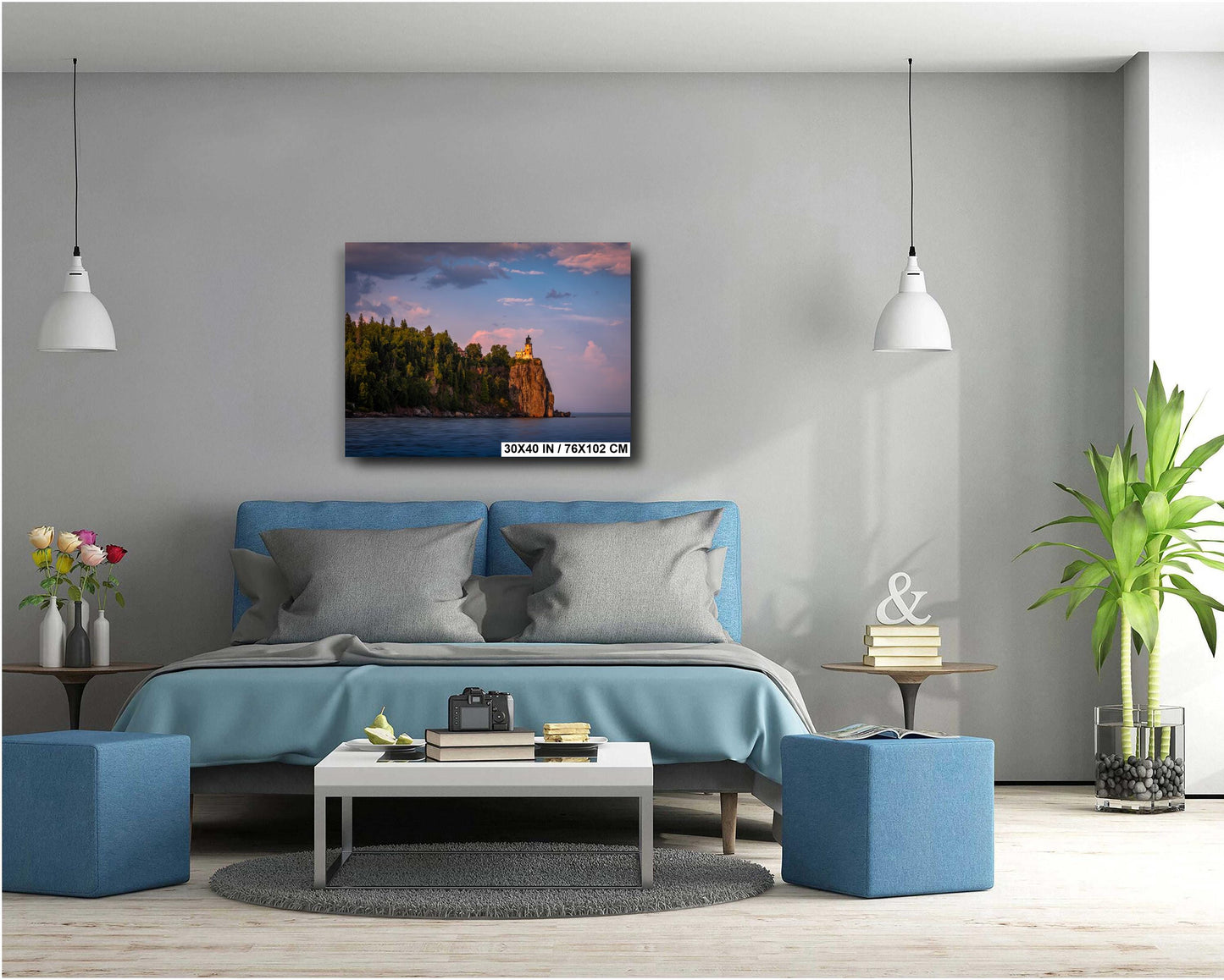 Split Rock Lighthouse Print – Lake Superior Wall Art | North Shore Canvas Decor