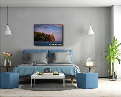 Split Rock Lighthouse Print – Lake Superior Wall Art | North Shore Canvas Decor
