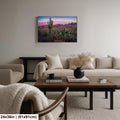 Sonoran Desert Sunset with Saguaros - Catalina State Park Tucson Arizona Photography Print