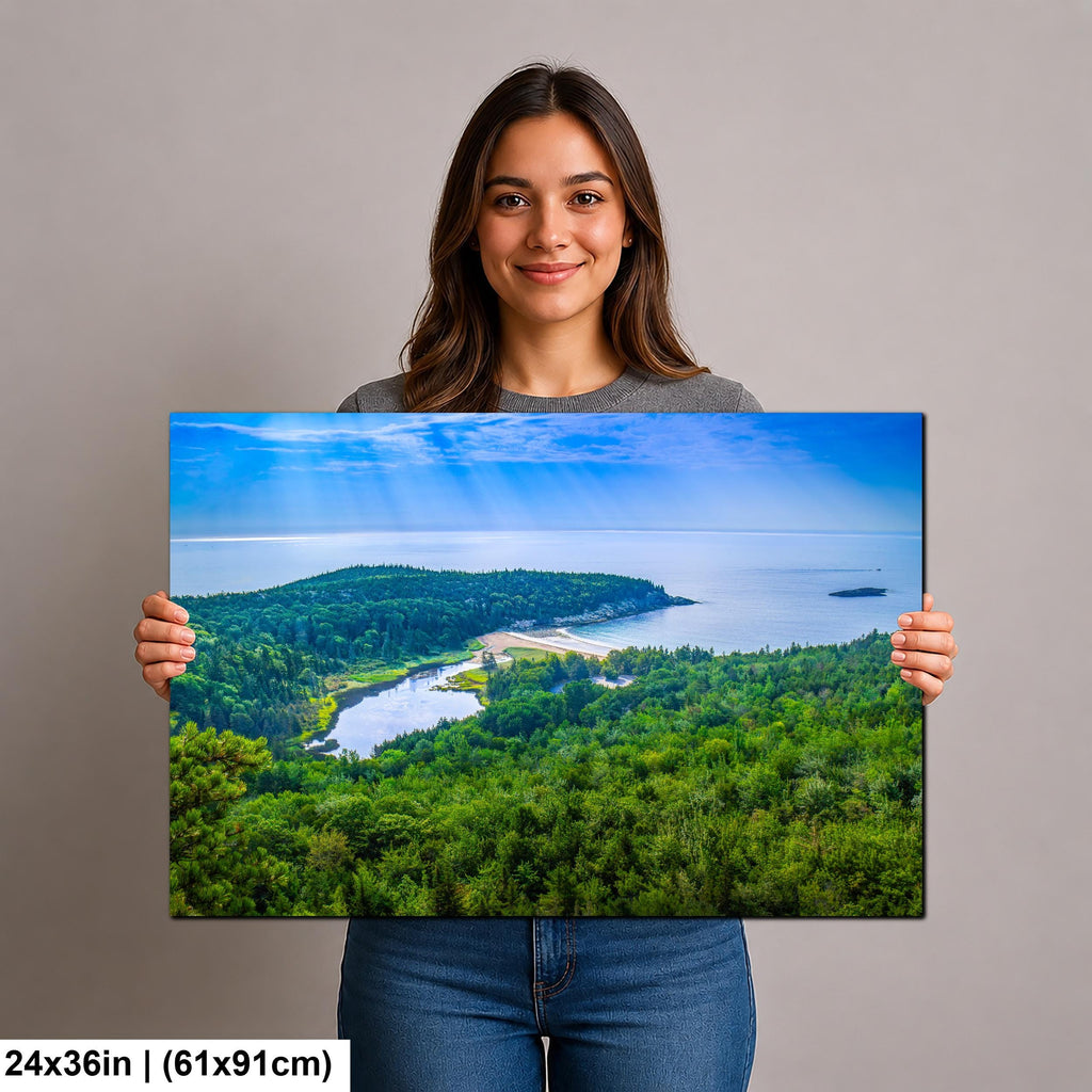 Sand Beach Cove: Acadia National Park Maine Seascape Photography Wall Art