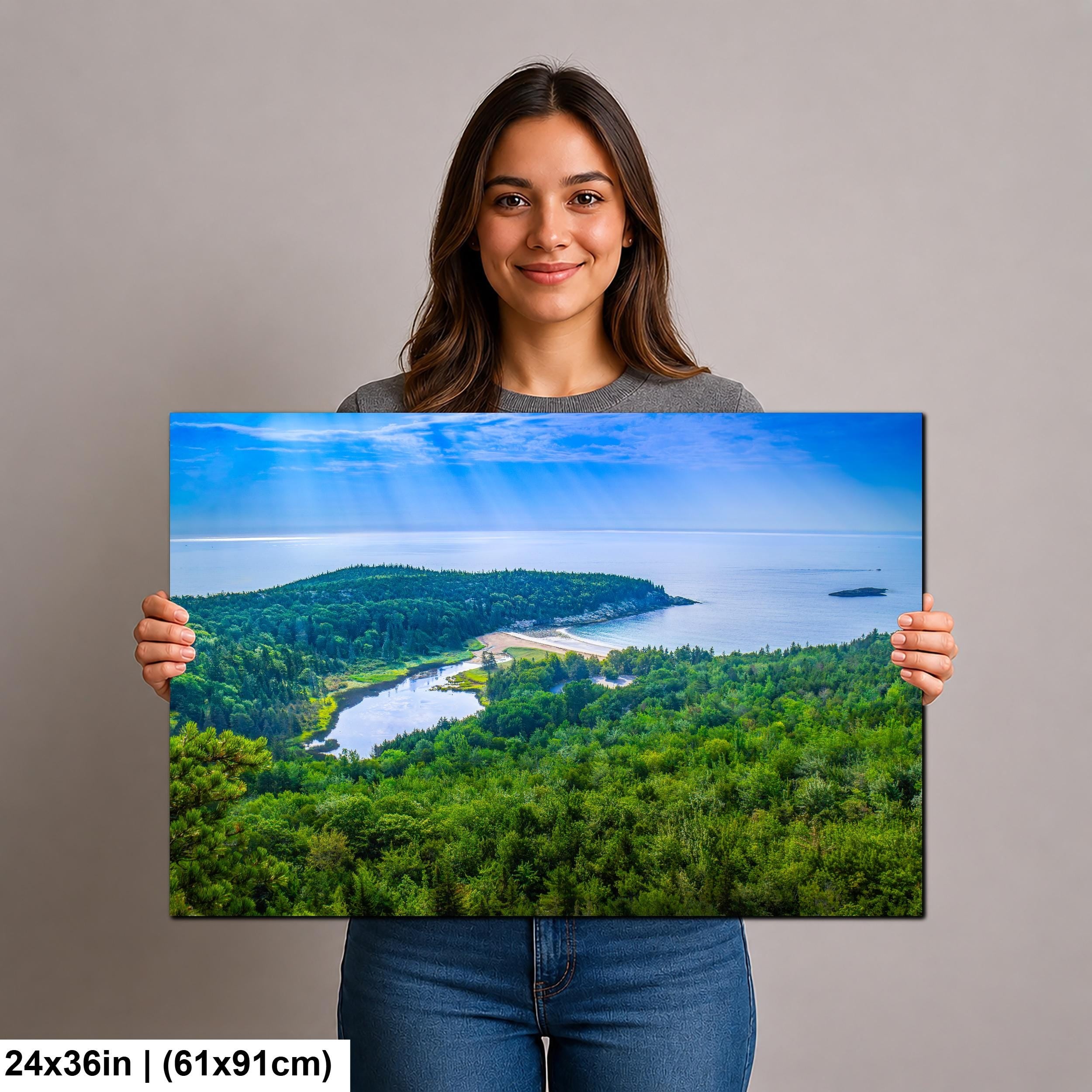 Sand Beach Cove: Acadia National Park Maine Seascape Photography Wall Art