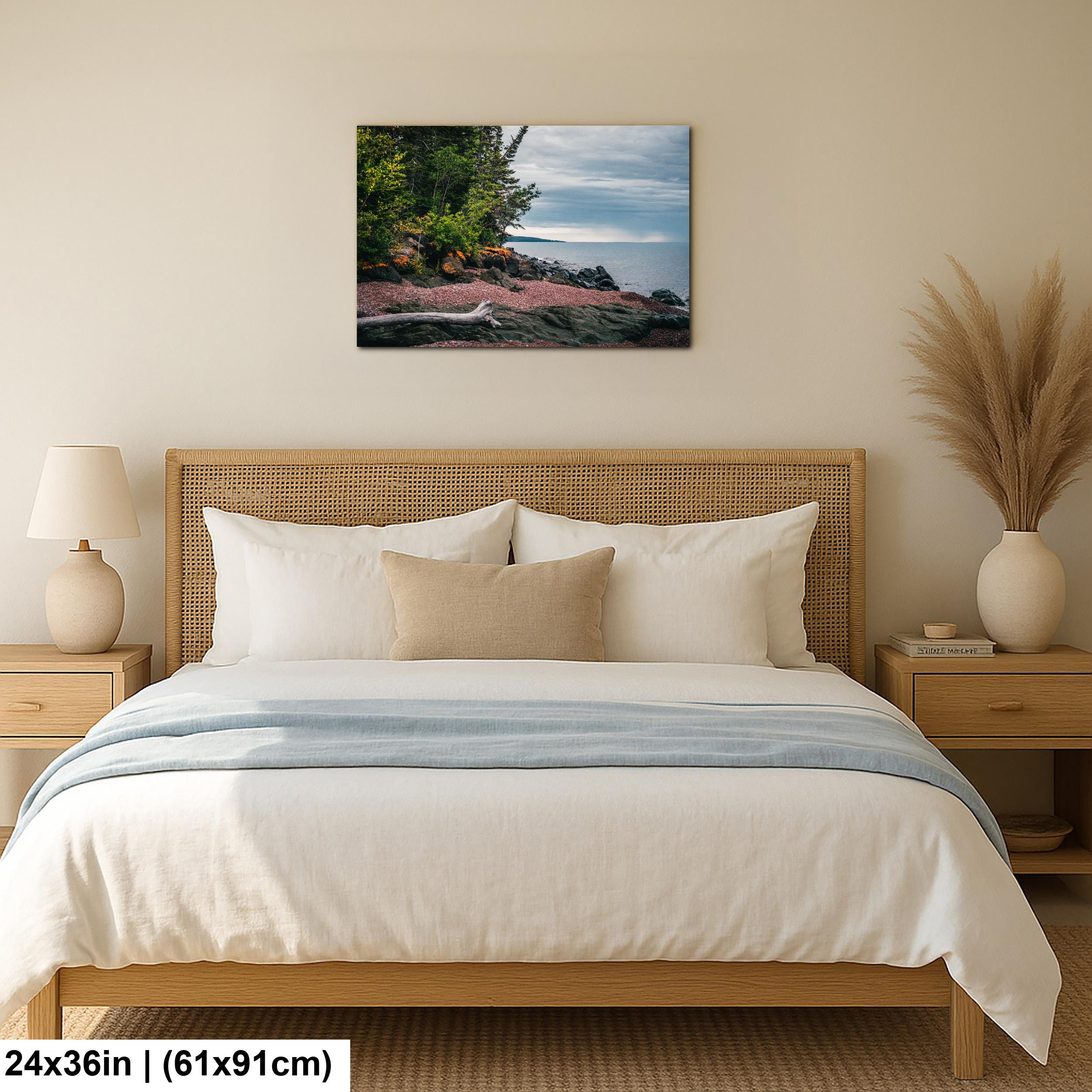 Rocky Lake Superior Shoreline at Grand Portage Minnesota Photography Print