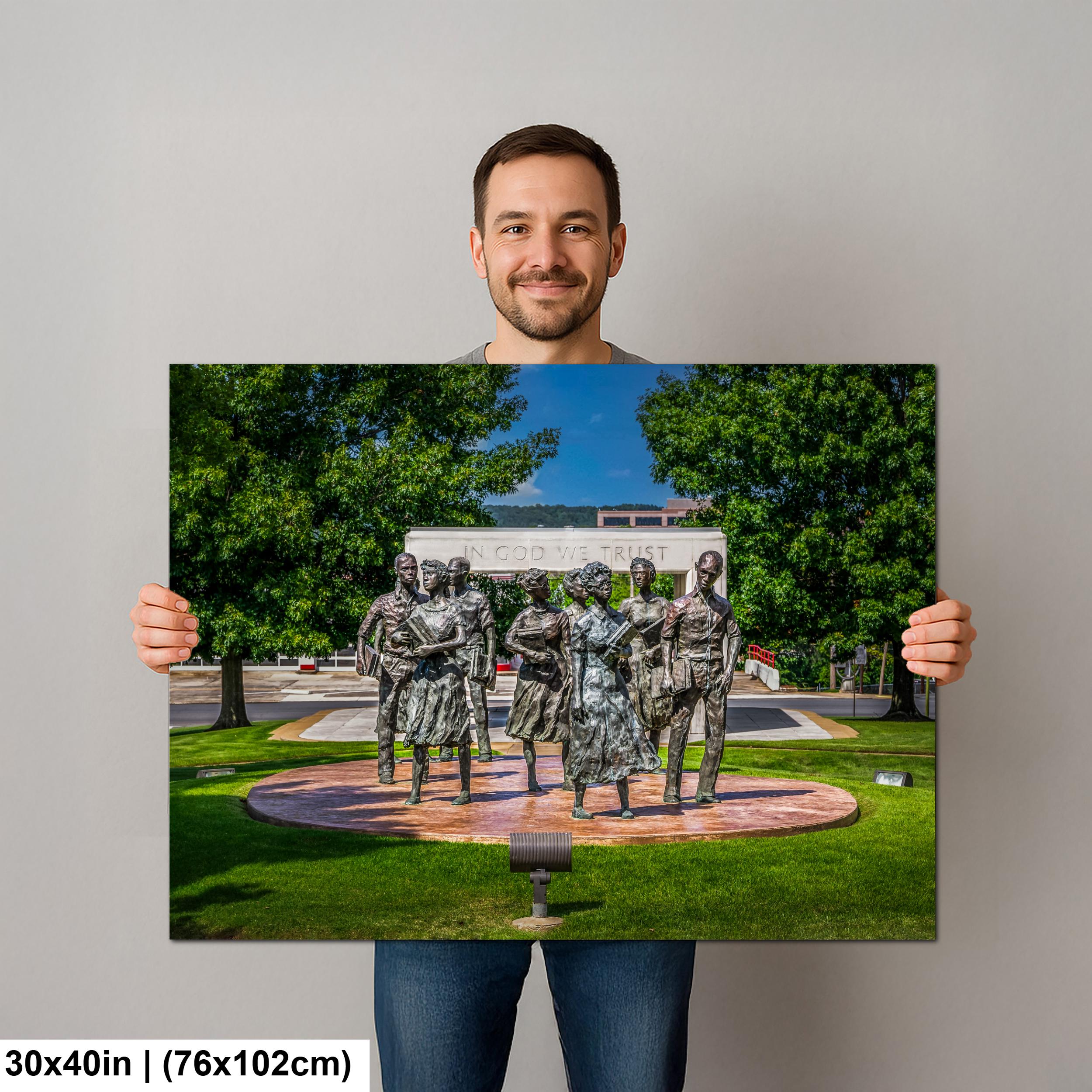 Little Rock Nine Memorial Print, Civil Rights Photography, Arkansas Wall Art
