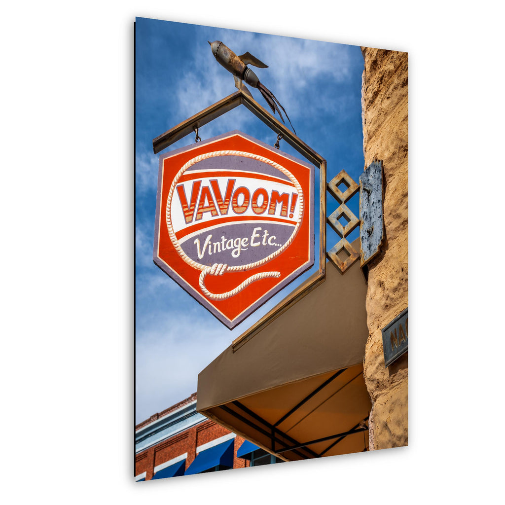 Bisbee VaVoom Vintage Sign Retro Storefront Arizona Photography Wall Art