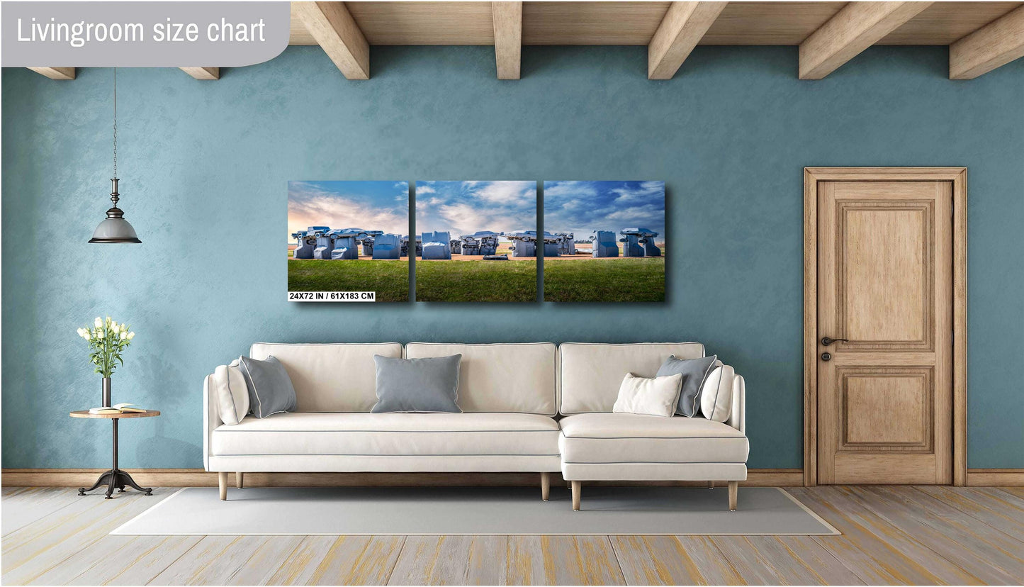 Nebraska’s Carhenge: Unique Automotive Tribute to Stonehenge Alliance Nebraska Wall Art Print Photography  Metal/Acrylic/Aluminum/Canvas