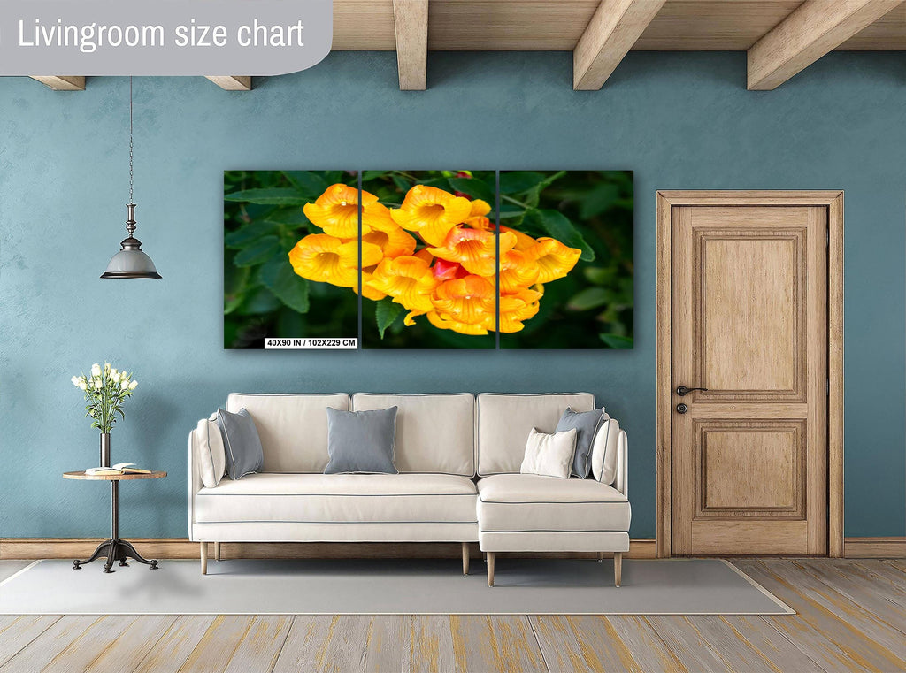 Yellow Bells Flower Print: Tucson Botanical Photography, Arizona Nature Art