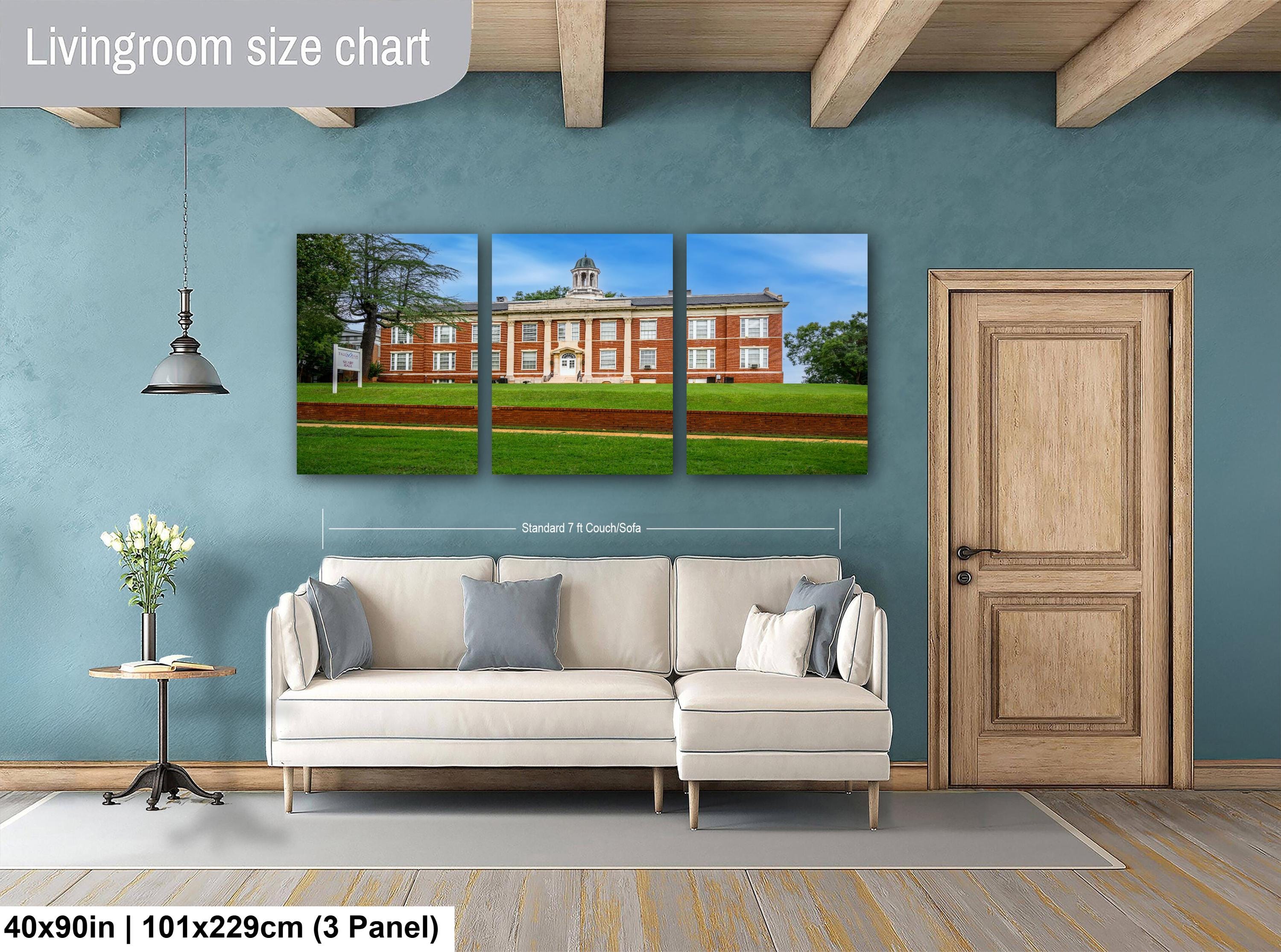 Silsby Hall, Talladega College Alabama, Photography Print, Historic Red Brick Academic Architecture, Classical Columns Campus Wall Art Décor