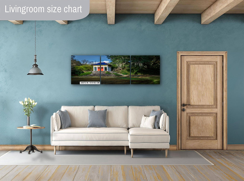 Avery Island Louisiana Buddha Shrine Pavilion Wall Art Photography Print, Jungle Gardens Pagoda, Southern Landscape Travel Gift Canvas