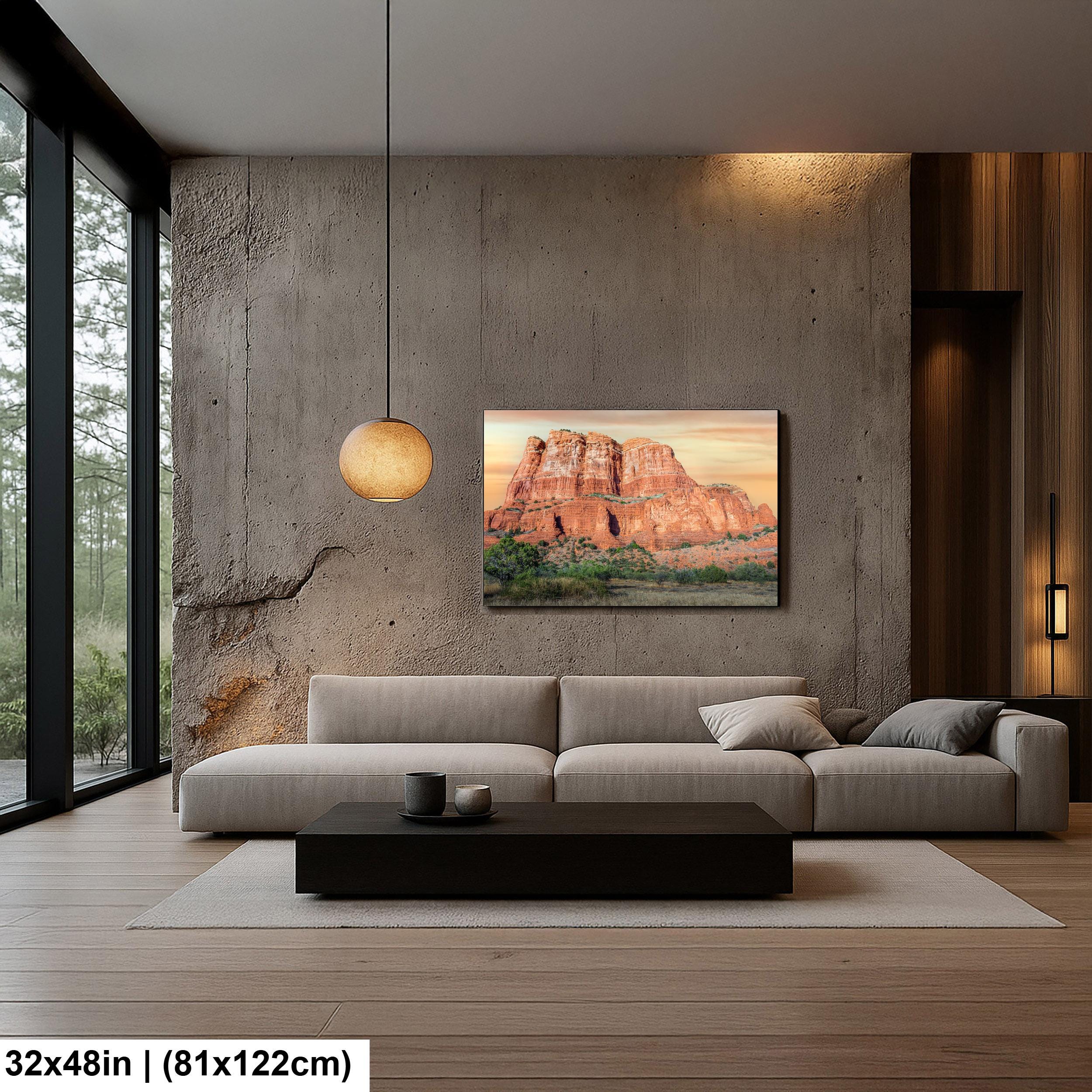 Sedona Arizona Red Rock Butte Photography Print, Southwest Desert Landscape Wall Art
