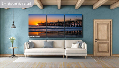 San Clemente Pier Sunset Print: California Beach Seascape