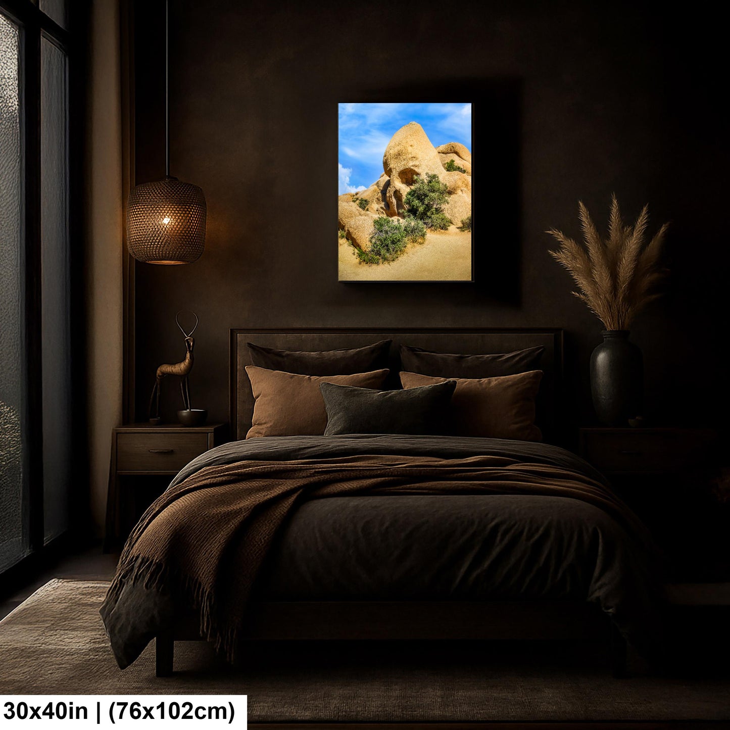 Skull Rock Joshua Tree National Park Photography Print, California Desert Landscape, Unique Rock Formation Wall Art