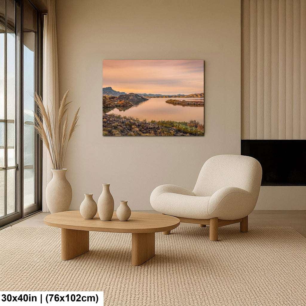 Colorado River Sunset Near Parker Arizona Photography Print, Southwest River Wall Art