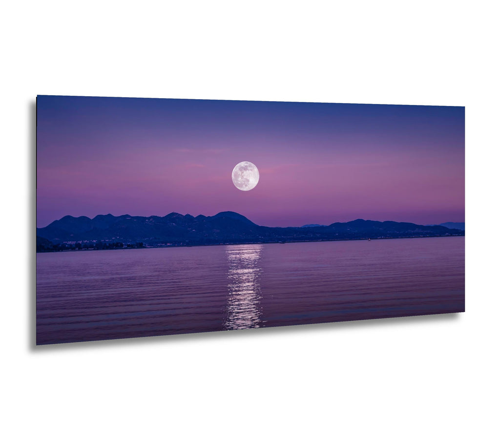 Moonlit Waters: Lake Elsinore California Supermoon Photography Wall Art