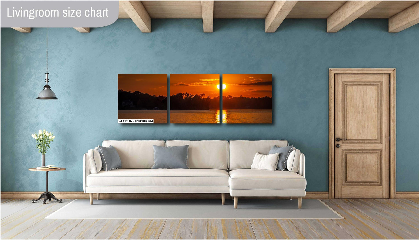 Moments Before Sundown on Lake Keowee South Carolina Print Wall Art Photography Aluminum/Acrylic/Metal/Canvas Nature Home Decor Photography