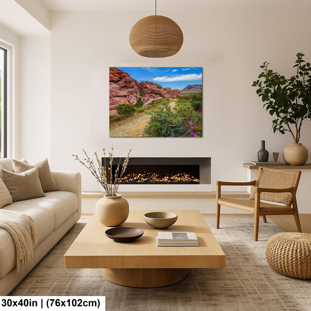Wildflower Trail: Red Rock Canyon Las Vegas Nevada Photography Wall Art