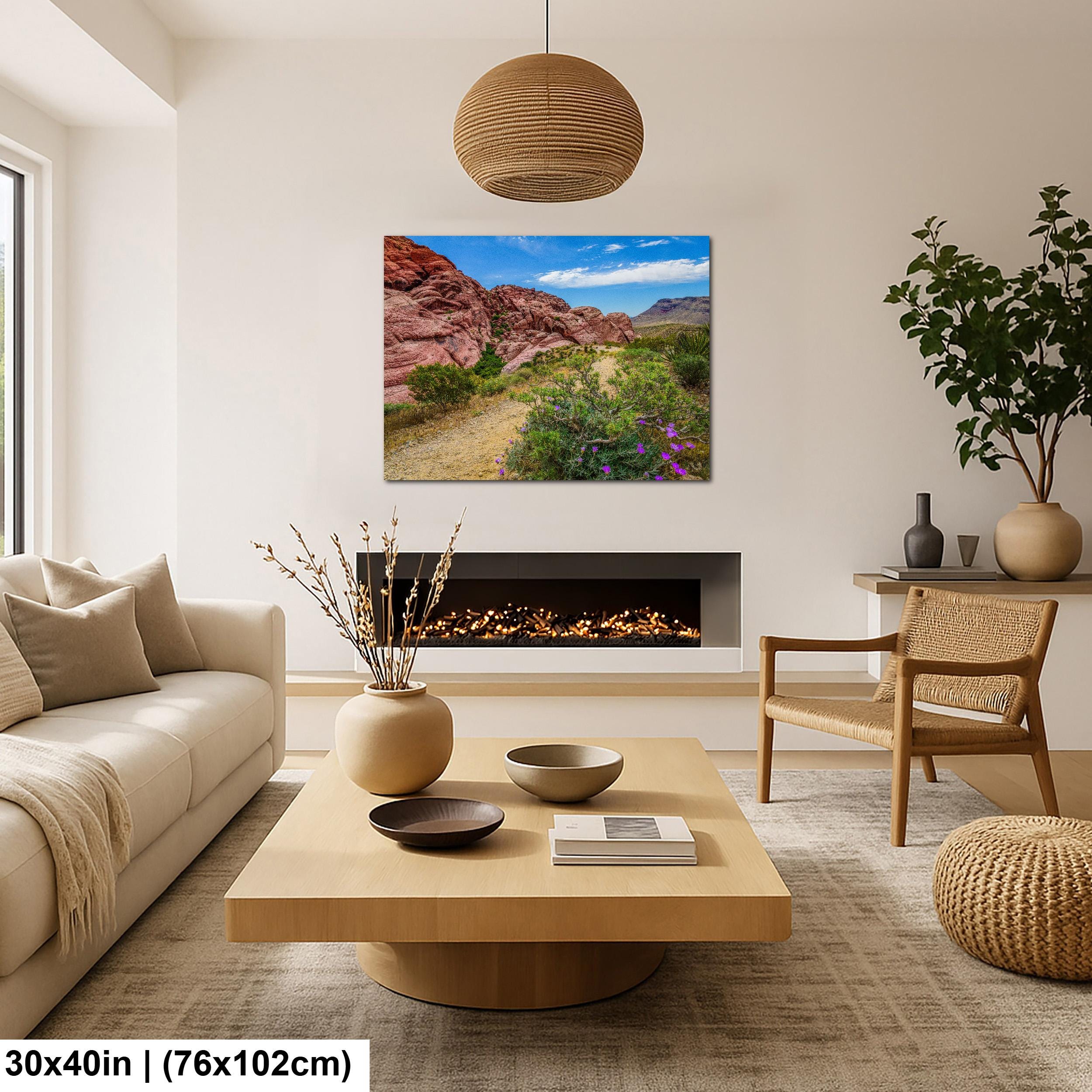 Wildflower Trail: Red Rock Canyon Las Vegas Nevada Photography Wall Art