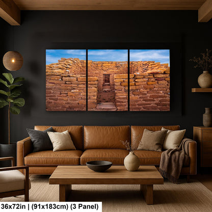 Ancient Pueblo Ruins at Mesa Verde National Park Colorado Photography Print, Southwest Wall Art, Ancestral Home Decor
