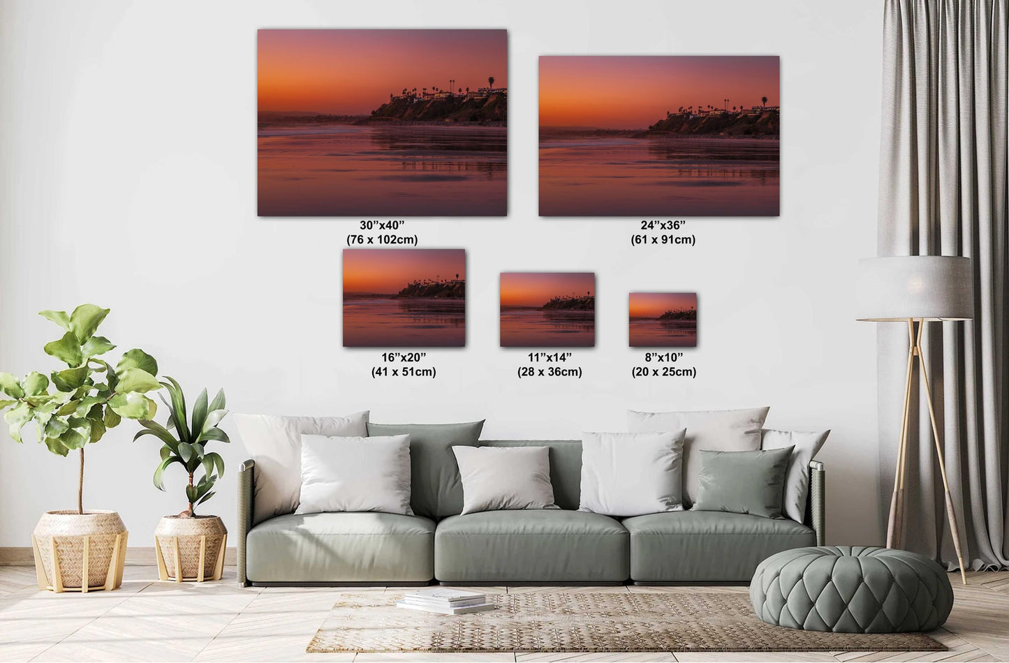 San Clemente Sunset Seascape Photography: California Coastal Wall Art