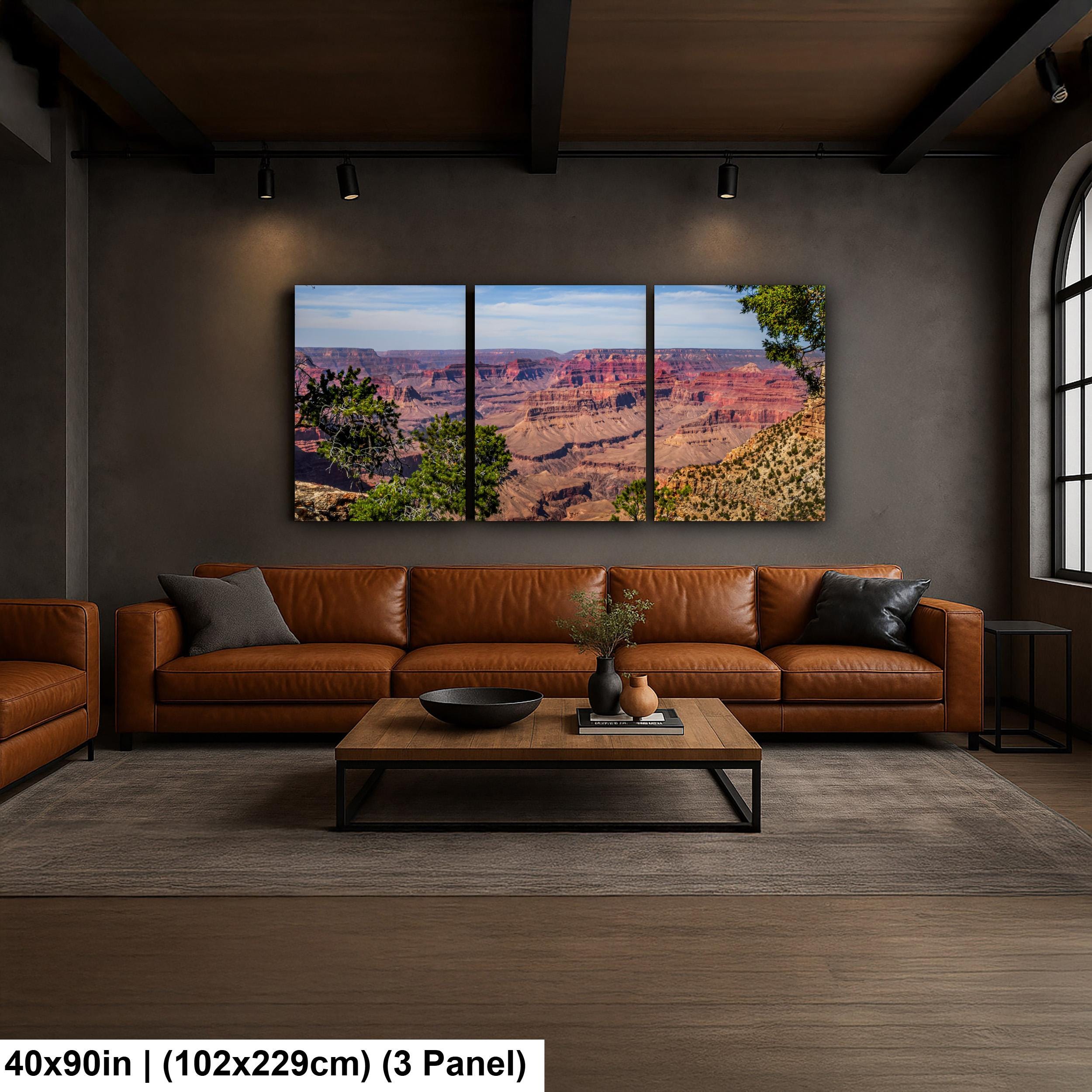 Grand Canyon South Rim Overlook Photography Print, Arizona National Park Wall Art, Desert Landscape Decor