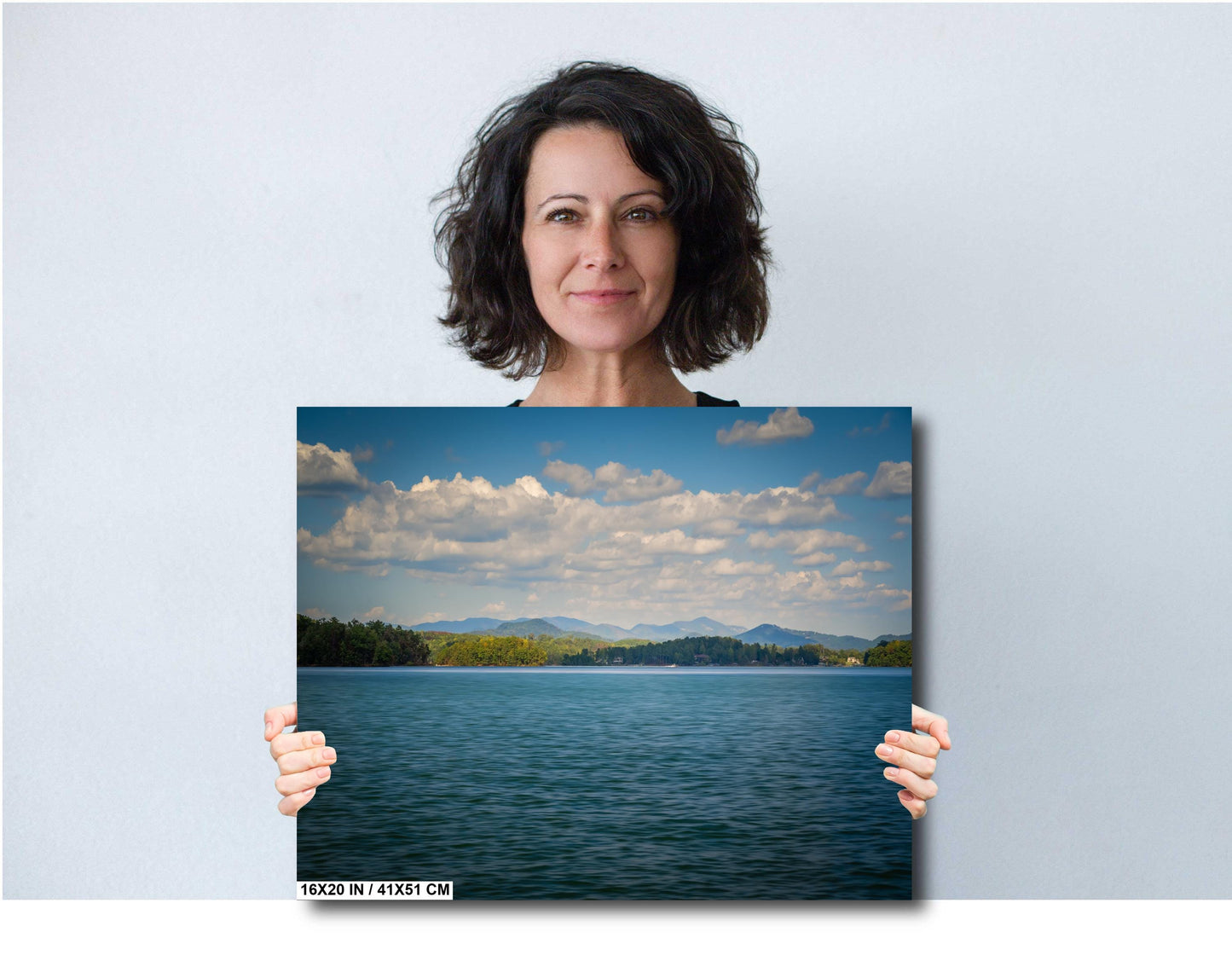 Lake Keowee’s Blue Skies and Calm Waters South Carolina Print Wall Art Photography Aluminum/Acrylic/Metal/Canvas Nature Home Decor